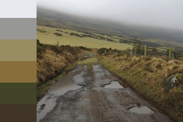 © Paula Barrett, Carlow Road, from the series Ireland: Colour Samples, 2014. paulabarrett.ie