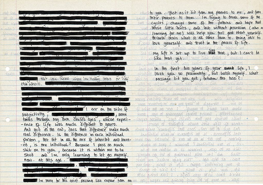 Letter from Mum (Redacted)