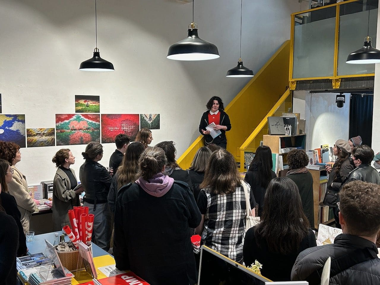Avril Corroon launch of GOT DAMP at The Library Project